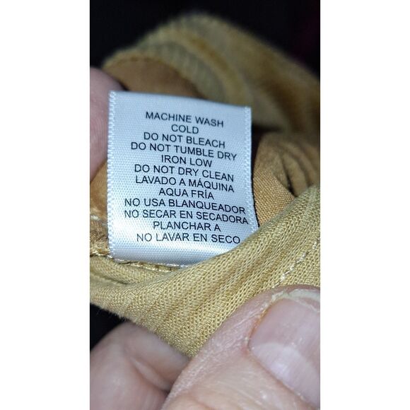 A Love Tree Mini Skirt Corduroy Zip Front Stretchy Academia 60's Vibe Hippie M - Picture 10 of 11